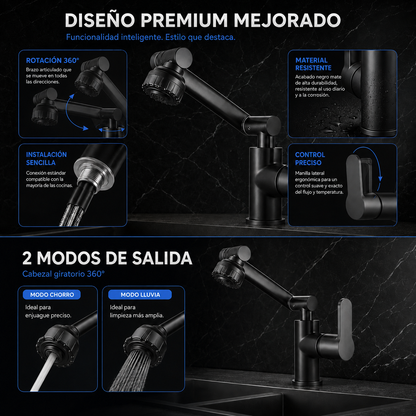 AquaFlex™360 | El grifo que transforma tu cocina en segundos